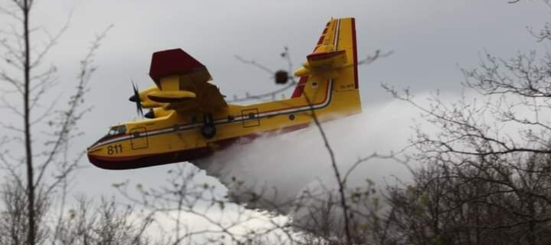 Deployment of firefighting airplanes with water bombs – SILVANUS pilot in Šapjane Training Centre, Croatia 