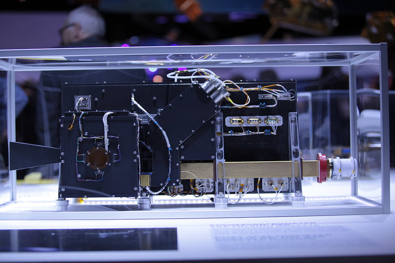 COSIMA is the in-situ dust analyzing instrument on board space probe Rosetta to comet 67P/Churyumov-Gerasimenko. Image credit - DLR German Aerospace Center, licensed under CC BY 2.0