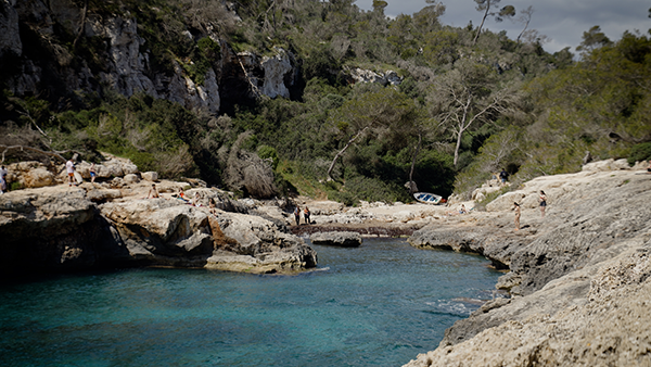  Lagoon beach on Mallorca, Balearic islands (Spain).