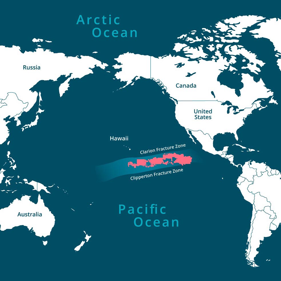 The Clarion-Clipperton zone is one of the deepest point of the Pacific Ocean. Image credit - Horizon