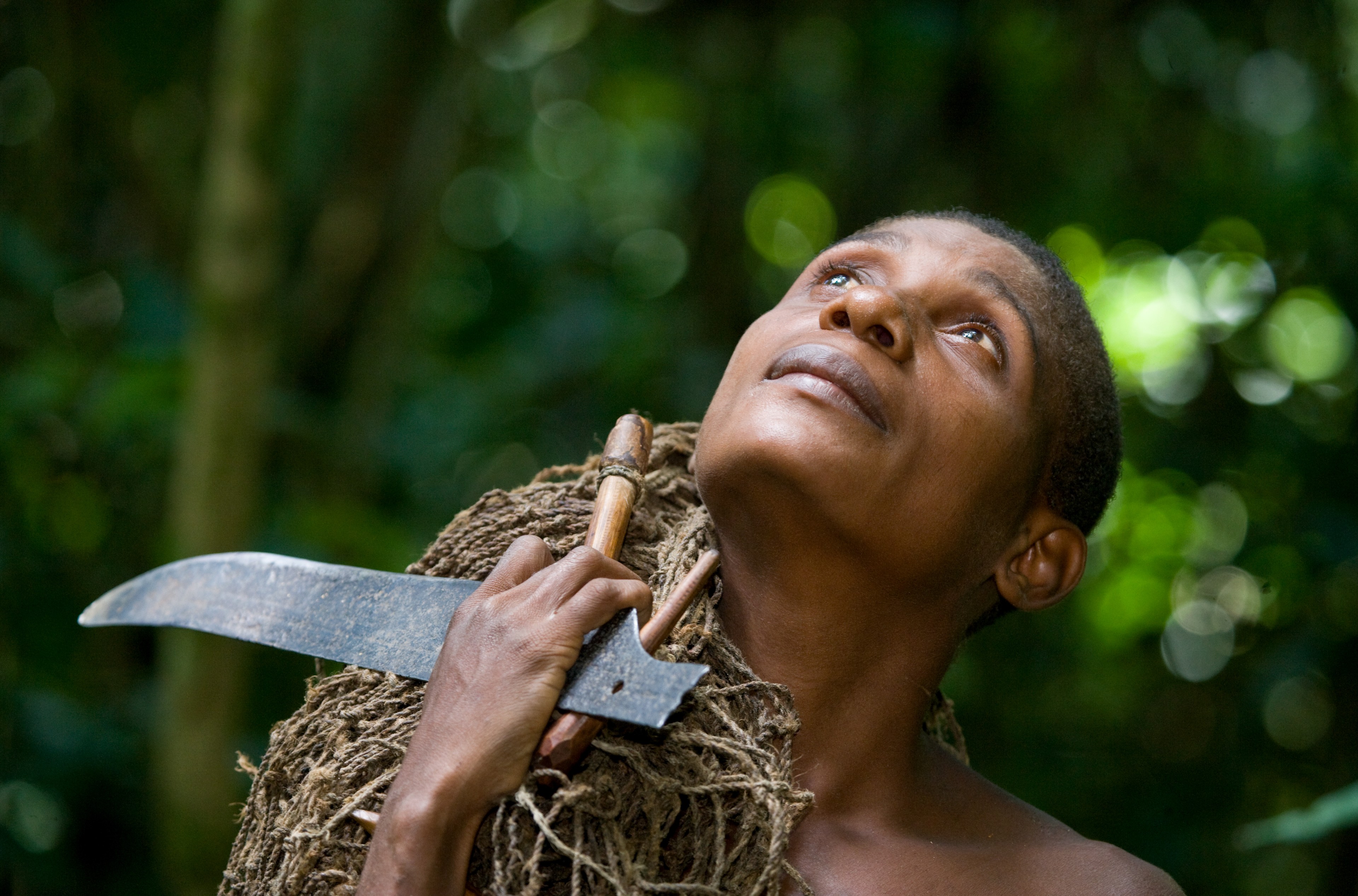 A woman from a tribe in the forest. Dzanga-Sangha Forest Reserve, Central African Republic © GUDKOV ANDREY, Shutterstock