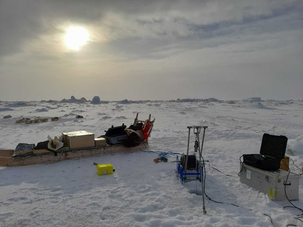 © Steffen M. Olsen, Danish Meteorological Institute, Denmark - Arctic monitoring setup on sea ice NW Greenland 2021
