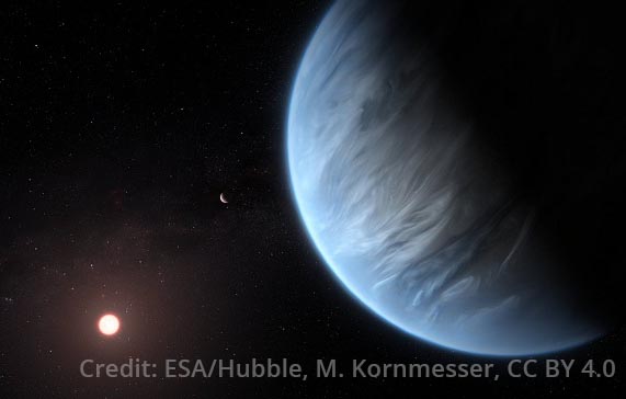 K2-18b - Image credit: ESA/Hubble, M. Kornmesser, CC BY 4.0