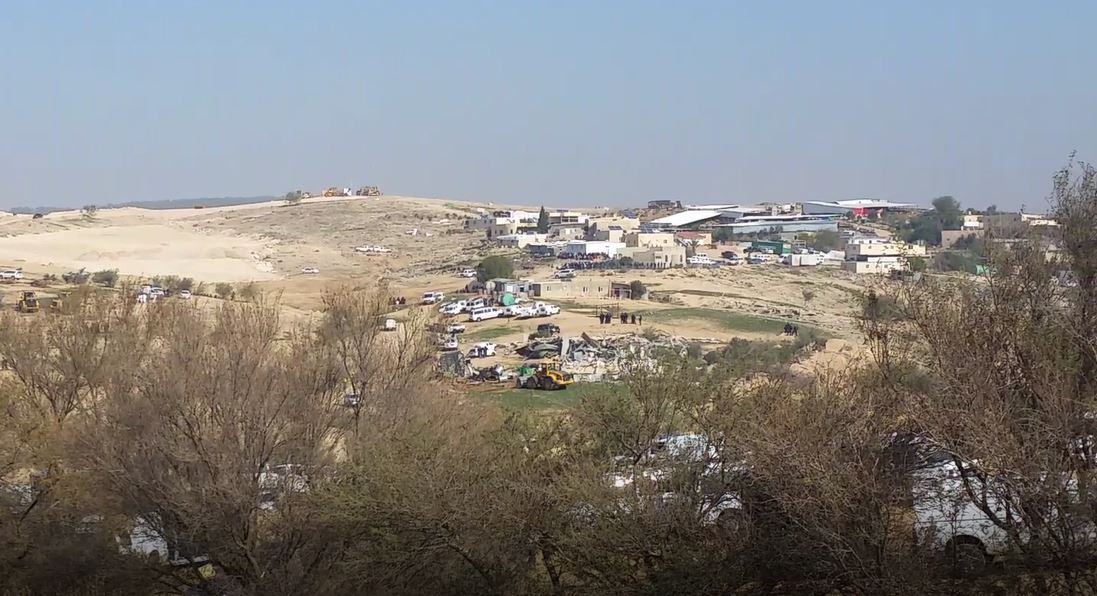 Forensic Architecture investigated the shooting of a man whose car subsequently ran over and killed  an Israeli policeman in the Bedouin village of Umm al-Hiran. In 2017, Israel’s government had organised the eviction and demolition of the village to make way for a new Jewish settlement. Image credit - יובל עופר - יובל עופר licensed under CC BY-SA 4.0