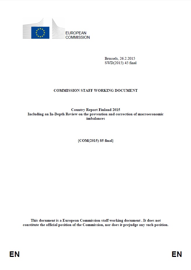 report cover page