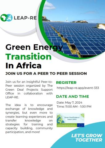 Clean energy peer to peer flyer