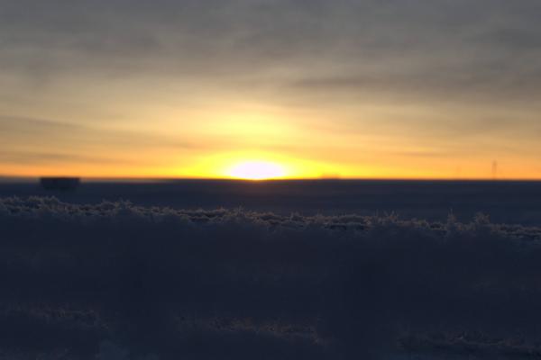 The sun rises over Antarctica. © ESA