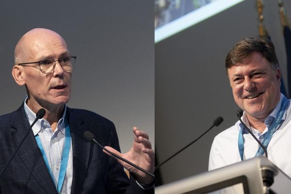 Hein Imberechts (left) and Arnaud Callegari led the One Health European Joint Programme. © One Health EJP
