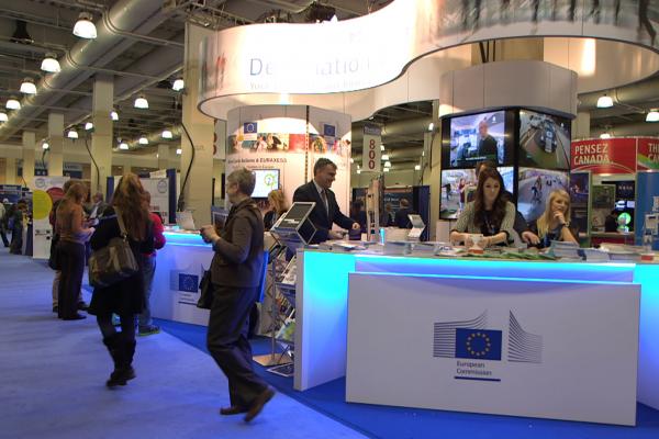 The EU stand at the AAAS 2013 in Boston. © Horizon Magazine 
