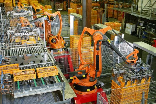 Robots can already take over some repetitive tasks from human workers, now research focuses on more interaction between the two. Image credit - 	KUKA Roboter GmbH, Bachmann, the image is in the public domain