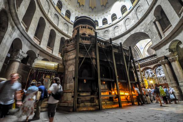 The Holy Aedicule in the Church of the Holy Sepulchre in Jerusalem was restored with the help of a high-resolution 3D model. Image credit - Flickr/Jorge Láscar, licensed under CC BY 2.0