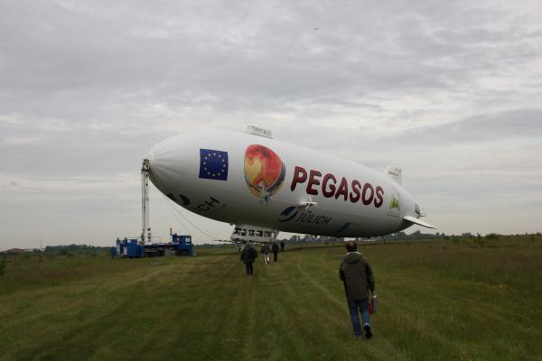 The zeppelin's mission is to collect as much data as possible on air pollutants and climate-altering gases in the atmosphere © Pegasos