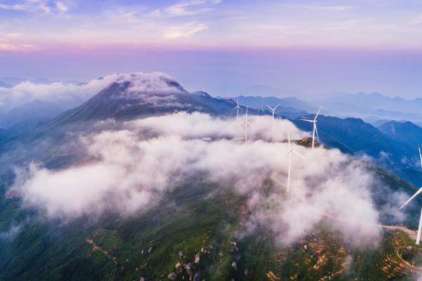 Wind power on a mountain