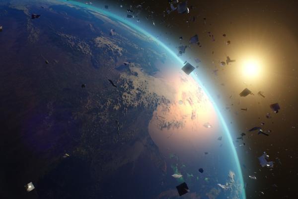 With increasing rocket launches, space debris has become a new hazard. © Frame Stock Footage, Shutterstock.com